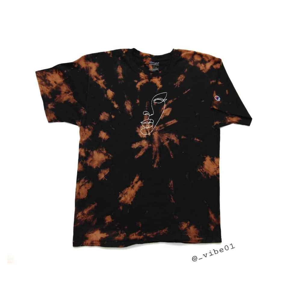 Champion bleached‎ abstract Tshirt